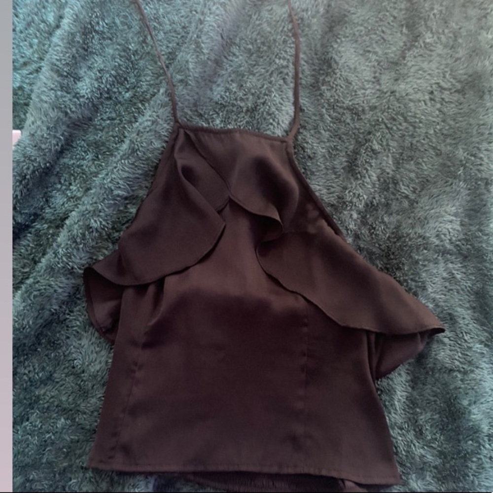 Hollister/ XS/ Black halter top.